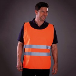 Plain Hi-vis 2-band tabard Yoko 120 GSM